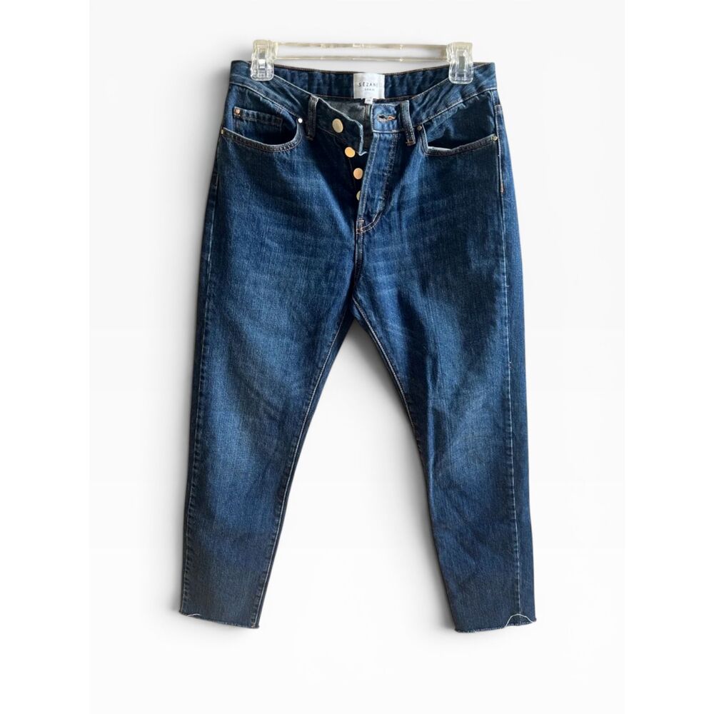 Sezane Denim Jeans Dark Indigo Slim Straight Sz 29